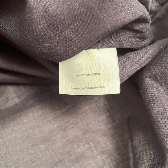 Tory Burch navy blue lightweight ruffle neckline tunic top - Picture 13 of 14